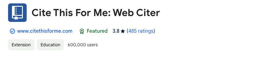 Cite This For Me: Web Citer